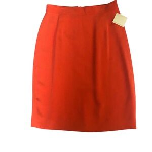 Dana Buchman Silk Skirt straight pencil style lined SZ 14 designer classic